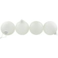 thumbnail image 4 of Northlight Frosted Matte Christmas Glass Ball Ornaments - 2.5" (65mm) - Clear - 4ct, 4 of 8