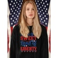 thumbnail image 2 of Sweet Land Of Liberty Banner Sweatshirt Women -Image by Shutterstock, Female Large, 2 of 4