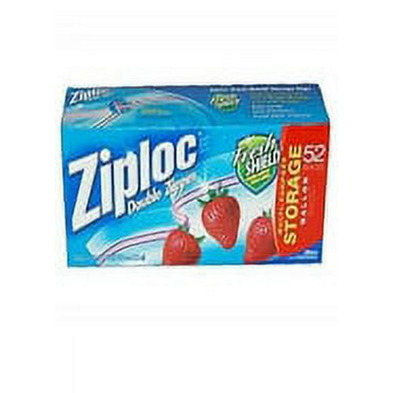 Ziploc Double Zipper Freezer Gallon Bags, Total: 152 Bags (4 X 38 Count)