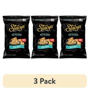 (3 pack) Stacy’s No Artificial Colors or Flavors Sea Salt Pita Chips Bag, 16 oz