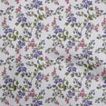 thumbnail image 1 of oneOone Cotton Cambric Medium Purple Fabric Floral Sewing Material Print Fabric By The Yard 42 Inch Wide, 1 of 1
