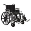Sentra Extra Heavy Duty Wheelchair, Detachable Adjustable Height Desk Arms, Swing away Footrests, 20" Seat