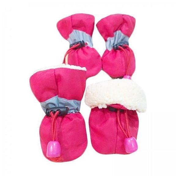 Serenable 2x4Pcs Dog Boots Pet Dog Shoes Cover Lightweight for Running Hiking Outdoor 4 Pcs