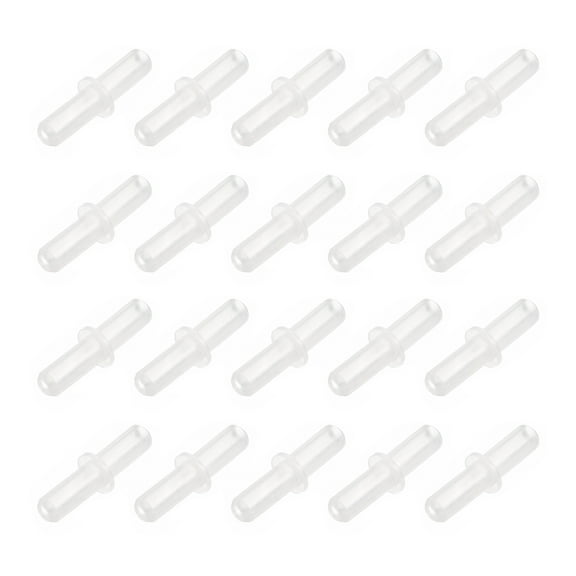 120Pack Aquarium Air Valve Connector Plastic Inline Tubing 4.9mm OD Straight Valves for Fish Tank Pond Air Line