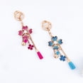 thumbnail image 2 of Rhinestone Four hoja trébol borla llavero colgante regalo llavero llave pendiente, 2 of 6