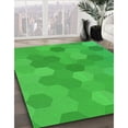 thumbnail image 3 of Ahgly Company Machine Washable Indoor Rectangle Transitional Lime Green Area Rugs, 3' x 5', 3 of 7