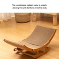 thumbnail image 3 of Cat Scratcher Bed, Cat Scratching Board Rocking Bed 2 in 1 Ergonomic Curve Cat House with Wear Resistance Solid Wood Multilayer Board for Small Medium Large Cat, 3 of 8