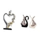thumbnail image 5 of Estatua de pareja,Figura de pareja besándose,regalo de boda moderno,Estatua de pareja besándose en el aniversario de San Valentín,estatua de cisne,Figuras de cisne,estatuas,decoración del, 5 of 8