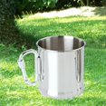thumbnail image 3 of Tazas de camping de doble capa Durabilidad Utensilios de material acero inoxidable de 300 ml Taza de mosquetón atornillado para shamjiam Taza de acero inoxidable, 3 of 9