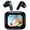 Black, variant on Cshidworld Bluetooth 5.4 Wireless Earbuds with Smart Touch Screen,60H Battery Life, ENC & ANC Noise Cancelling, Transparency Mode, IPX7 Waterproof for iOS Android