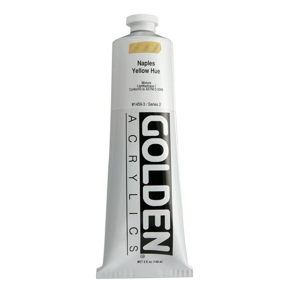 Golden Heavy Body Artist Acrylics - Naples Yellow Historic Hue, 5 oz Tube