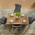thumbnail image 6 of DONICK Velvet Upholstered Dining Chairs , Kitchen & Dining Room Chairs, Nailheads Tufted, Soft, Solid Wood Frame (Grey Silver, Set of 2), 6 of 12