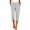 #0082-Gray, variant on Womens High Waist Straight Leg Capri Pants with Pockets Split Hem Stretchy Casual Work Trousers Bottoms for Daily Office