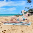 thumbnail image 6 of SKYSONIC Beach Towel with Travel Bag, Tropical Island Oversized Sand Free Camping Towel Quick Dry Pool Bath Sport Towels, 31"x71", 6 of 7