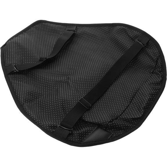 FUTUREORYY 1Pcs Black Gel Seat Pad 15.0*14.4*0.8in for Motorcycle and Scooter with Summer Design