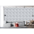 thumbnail image 2 of AG Trade Dundee Deco White Wavey PVC 3D Wall Panels, Decorative Wall Paneling 2.7 sq ft; 20" x 20", 2 of 4