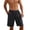 Black B, variant on Enjoytime Casual Print Shorts for Men Elastic Waist Drawstring Stretch Summer Workout Shorts with Zipper Pockets