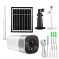 thumbnail image 1 of CCTV con detección de movimiento, cámara inalámbrica WiFi 1080P, sistema de vigilancia con cámara de energía solar, muy versátil, 1 of 8