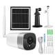 thumbnail image 1 of CCTV con detección de movimiento, cámara inalámbrica WiFi 1080P, sistema de vigilancia con cámara de energía solar, muy versátil, 1 of 8