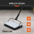 thumbnail image 2 of Reecoo Carpet Sweeper Manual for Floor Sweep with Dual Dustbin, Large Capacity 600ml, Non Electric, Gray, 2 of 7