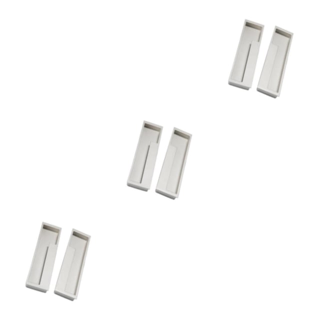 Methold 1 par de manijas abatibles ocultas de aleación de zinc Tirador de gabinete de cocina Arena plateada Type1 NO1