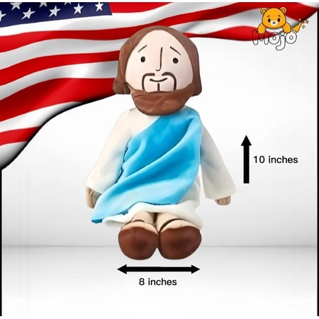 Jesus plush toy, 10 inch, Soft and cuddly stuffed toy for kids and adults, lovely plush gift, religious thanksgiving christmas christian baptism gifts, christmas decorations, my first addiction toys,