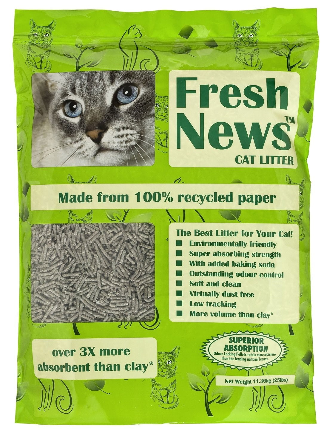 Fresh News Cat Litter, 25 Pounds - Walmart.com