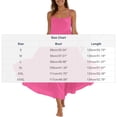 thumbnail image 3 of YueHuiYing Women's Summer Sleeveless Halter Midi Maxi Dress Casual Loose Fit Pleated Tiered Flowy Beach Vacation Long Sundress, 3 of 9