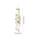 thumbnail image 3 of Eespoir Mirror Wind Chime, Worthy Wooden Wind Chime, Home Decor for Windowsills, Entryways, Seaside Guesthouses, Outdoor Decoration, Soothing Sound(White), 3 of 6