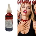 thumbnail image 2 of 100ml Disfraz de sangre líquida para Halloween, escenario realista, sangre falsa, 30/60/100/200/500ml, 2 of 5