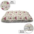 thumbnail image 3 of Floral Pet Bed, Spring Time Flowers Spread Bouquet on Pastel Tone Backdrop Pattern, Chew Resistant Pad for Dogs and Cats Cushion with Removable Cover, 24" x 39", Grey Yellow Multicolor, by Ambesonne, 3 of 4