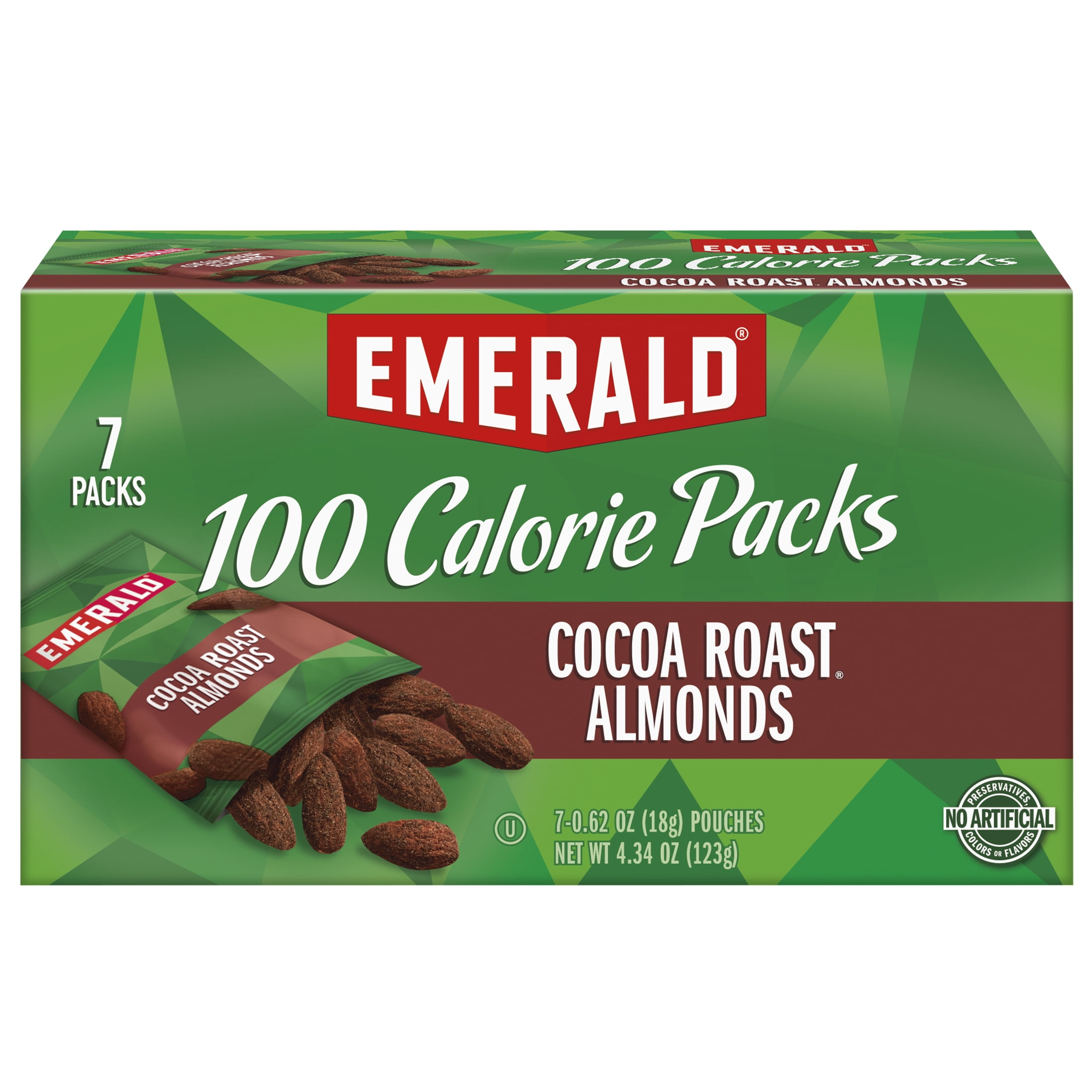 100 Calorie Pack Cocoa Roast Almonds, 0.63 Oz Packs, 7/box | Bundle of 10 Boxes