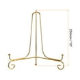 thumbnail image 2 of Unique Bargains 4Pack 10 Inch Plate Stands for Display Iron Folding Easel Plate Holders, Gold, 2 of 5
