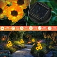 thumbnail image 5 of Solar Sunflower Garden Lights Outdoor,2 Pack With 6 Sunflowers Solar Garden Lights, Waterproof Solar Outdoor Lights, 5 of 6