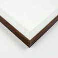 32x25 Frame White and Wood Tones Solid Wood Shadow Box Width 0.875