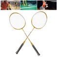 thumbnail image 1 of Badminton Racquet Set, 2 Pcs Iron Alloy Badminton Racket 2 Player Badminton Racket Set for Kids Adults, 1 of 8