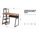 thumbnail image 2 of FITUEYES Computer Desk with Shelves Home Office Writing Table with Bookshelf for Home and Office, CD210302WR, 2 of 7