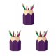 thumbnail image 4 of Sidaley Plástico Extraíble Suministros para estudiantes Forma de lápiz Portalápices de doble Type3 NO3, 4 of 6