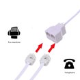 thumbnail image 2 of Telephone Cable Adapter,RJ11 Phone Splitter Modular Cable Phone Adapter,Telephone Adaptor Splitter Extension Cable RJ11 6P4C Male-2 Female Socket Telephone Extension Cable, Fax Machine, 2 of 5