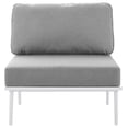thumbnail image 6 of Modway Stance Modern Fabric & Aluminum Outdoor Armless Armchair in Gray, 6 of 9