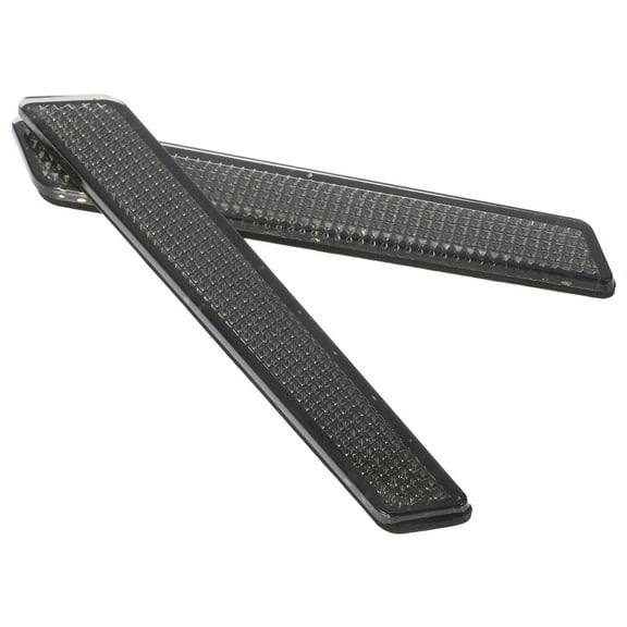 SEWCHICS Motorcycle Saddle Bag Reflectors, Grey ABS, Stylish Design, Easy Installation, Weatherproof