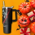 thumbnail image 6 of 40oz Horror Movies Tumbler with Handle and Straw,Gift for Man Women, Halloween Stainless Steel Insulated Cup, Travel Coffee Mug, Terror Water Bottle for Fans, 6 of 6