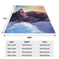thumbnail image 3 of Cauagu Colorful Cloud Sleeping Cat Pattern Flannel Bed Blankets,Fleece Blanket Comfortable Air Conditioning Blanket for Sofa Bed Travel Couch & Living Room -60"x50", 3 of 8