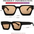 thumbnail image 5 of Square Sunglasses for Women Men Square Thick Frame Sun Glasses Simple Designer Style Shades, 5 of 6