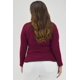 thumbnail image 3 of Blusa cuello de tortuga Roman Fashion/ Tallas Extras, 316 (Vino) vino 40 Roman Fashion BL-RF-316-VINO, 3 of 7