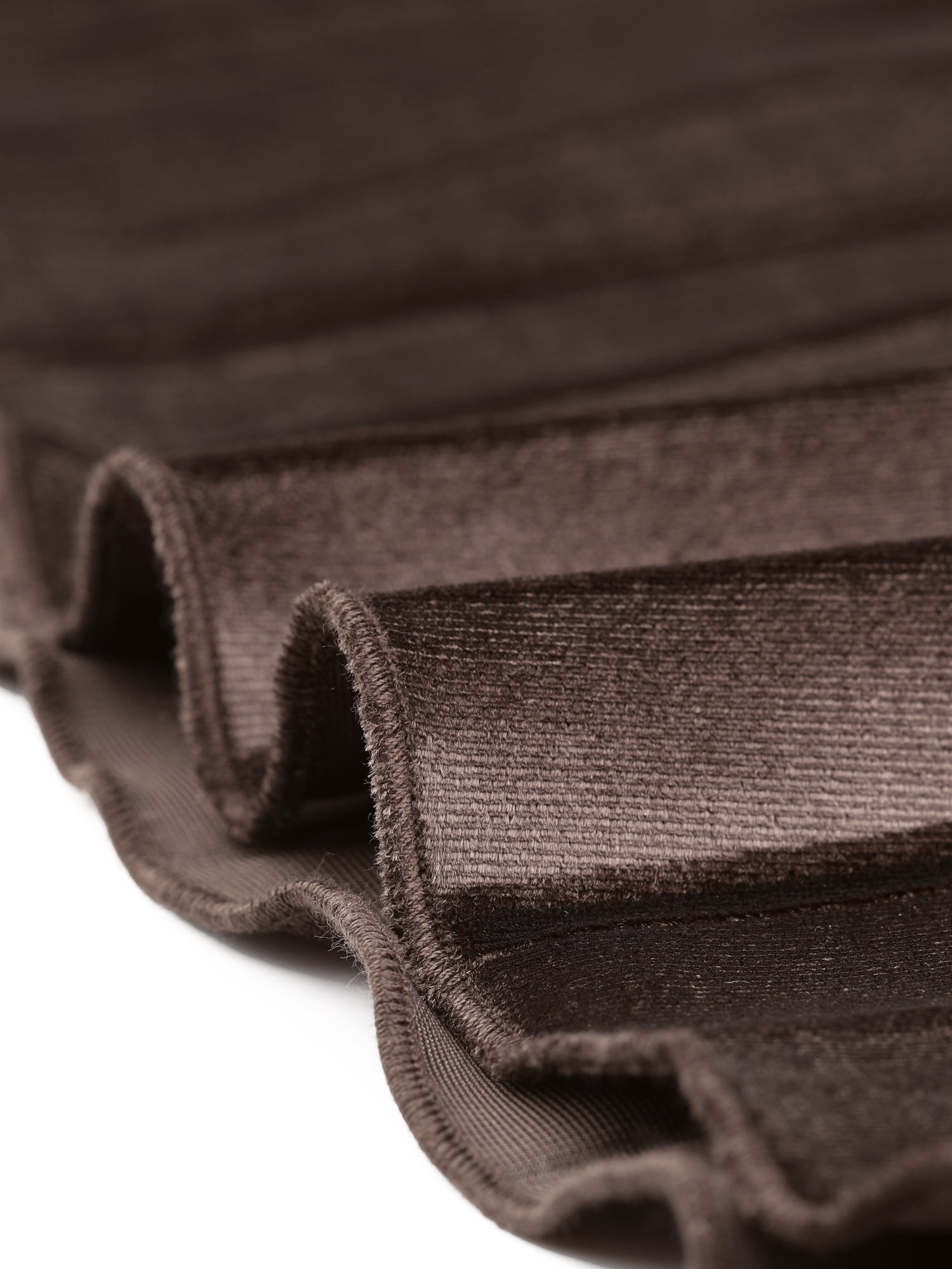 DARING DIVA Women's Velvet Pleated Swing Midi Skirt S Dark Brown