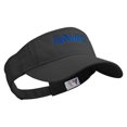 thumbnail image 4 of Hawaii Script Embroidered Pro Style Cotton Twill Washed Visor - Black OSFM, 4 of 5