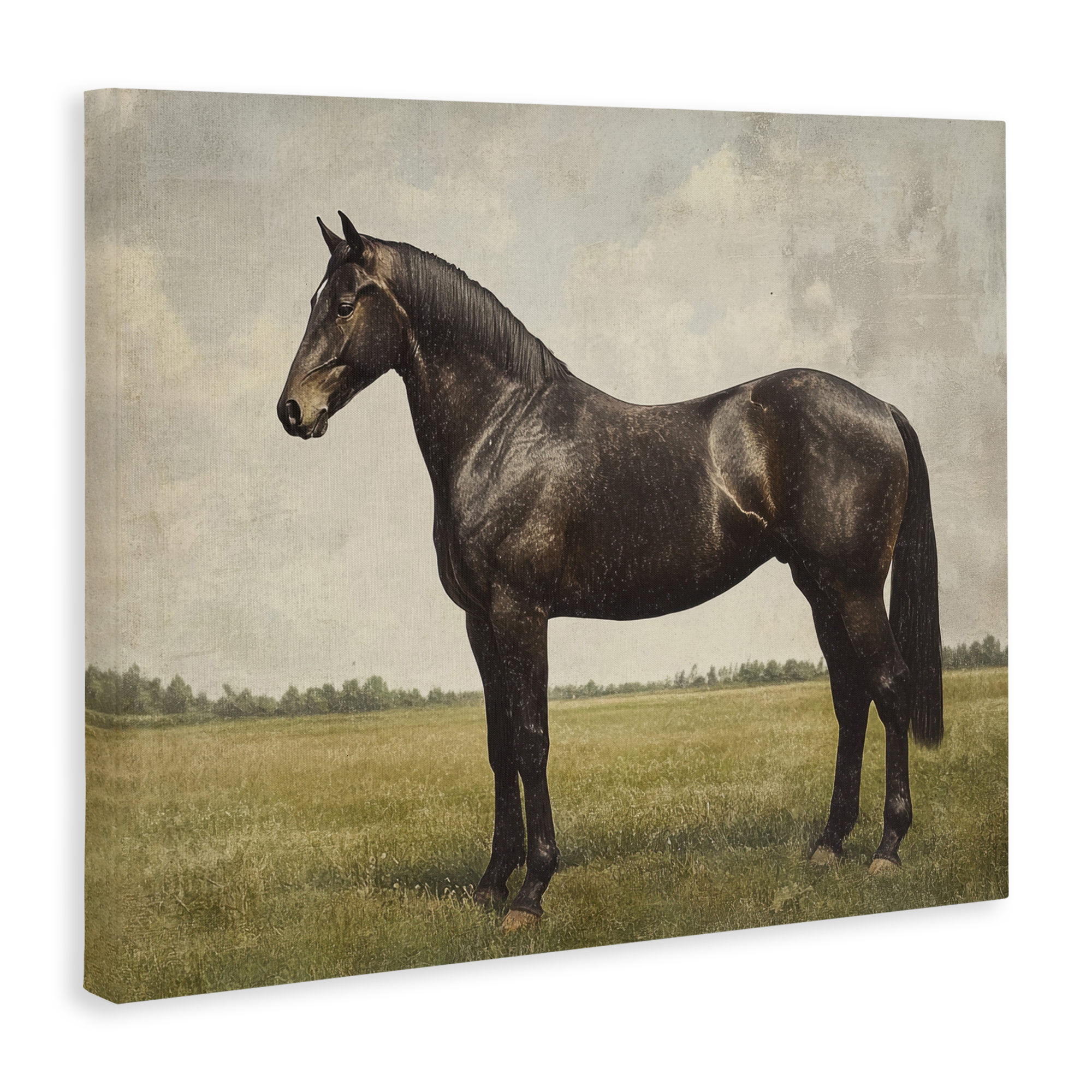 Stupell Industries Espresso Horse Portrait Canvas Wall Art design by Petal Prints Design, 24 x 30