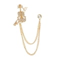 thumbnail image 3 of Broche de solapa Yuyangstore Cadenas colgantes para hombres Dorado, 3 of 8