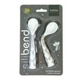 thumbnail image 2 of Kushies Silicone Silibend Bendable Spoons , Bpa Free, 100% Food Grade Soft Silicone - Blue/Sand, 2 of 2
